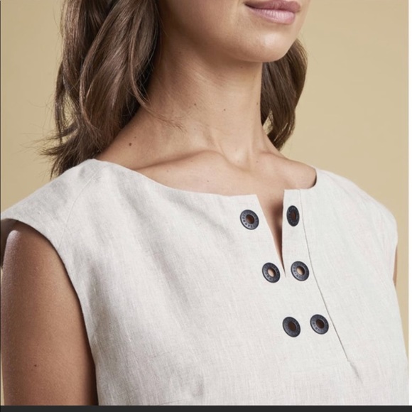 Barbour Kirkwall Linen Dress US 4 / New with tags - Picture 3 of 16